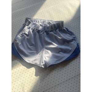 Under‎ Armour UA Tech Running Shorts XS Periwinkle Blue Lined Athletic Workout